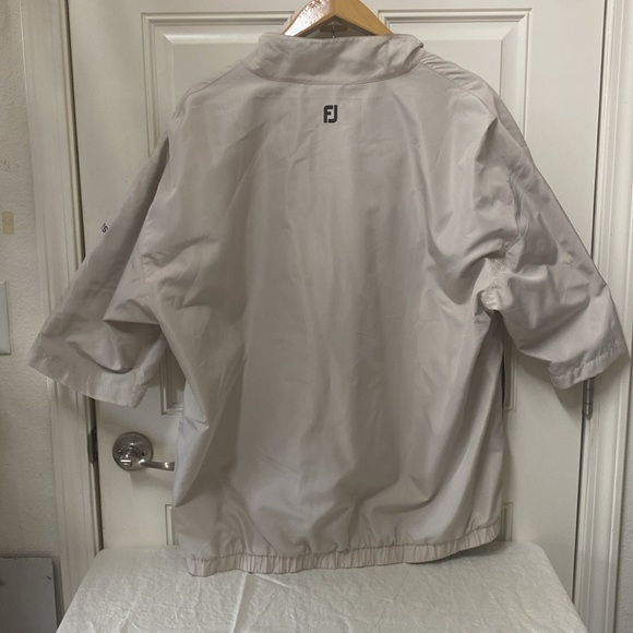 Footjoy DRYJOYS Short Sleeve US Navy Golf Rain Jacket Tan Men’s Sz XL - Picture 4 of 16